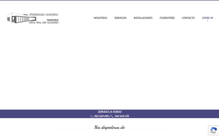 Screenshot of funerariacarrera.es