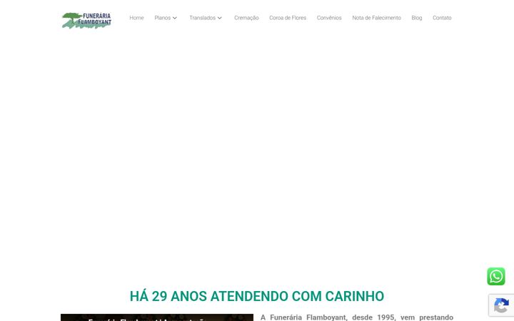 Screenshot of funerariaflamboyant.com.br