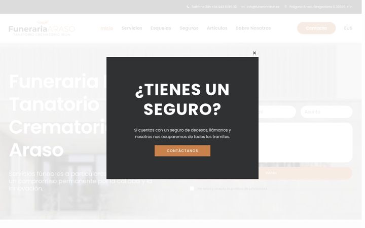 Screenshot of funerariairun.es