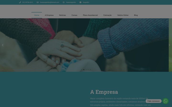 Snimka zaslona za funerariajardim.com.br