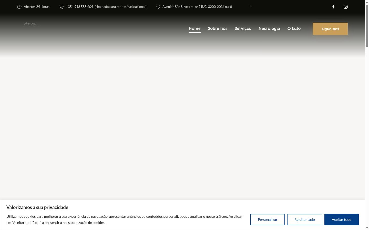 Screenshot van de toestemmingsbanner zoals getoond vóór enige interactie