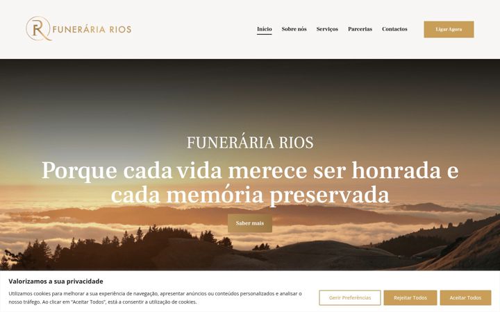 Screenshot van funerariarios.pt