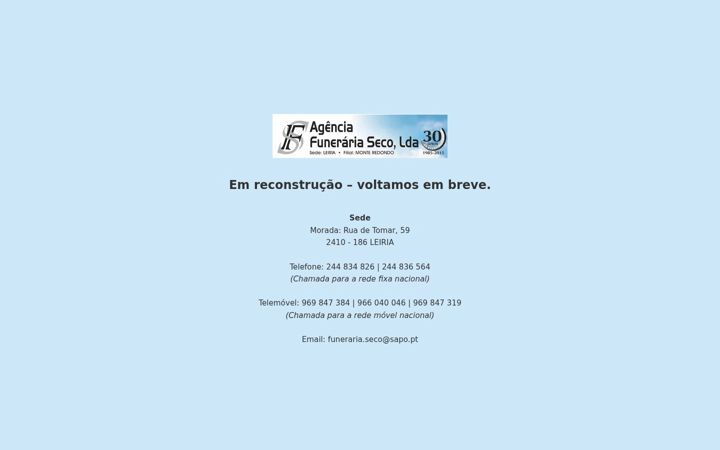 Screenshot of funerariaseco.com