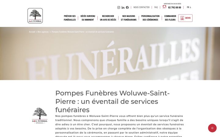 Screenshot του funerarium-stockeloises.be