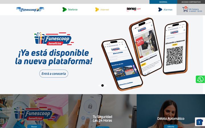 Screenshot of funescoop.com.ar