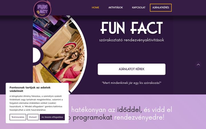 Screenshot of funfactevent.com