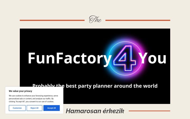 Screenshot of funfactory4you.com