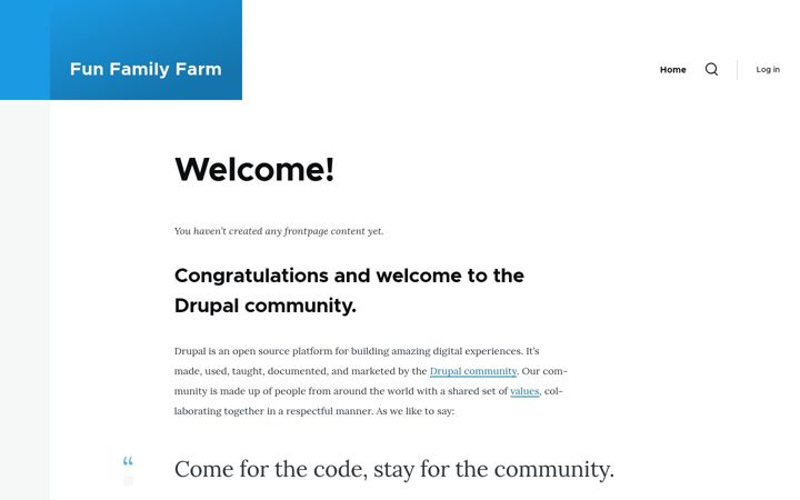 Screenshot of funfamilyfarm.org