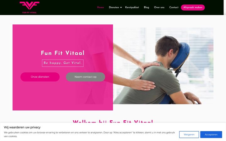 Screenshot of funfitvitaal.nl