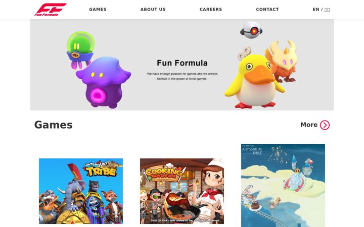 Skärmbild av funformulagames.com