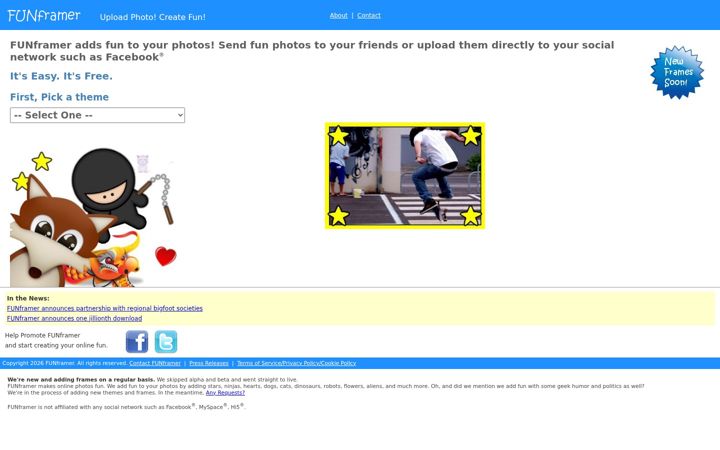Screenshot of funframer.com