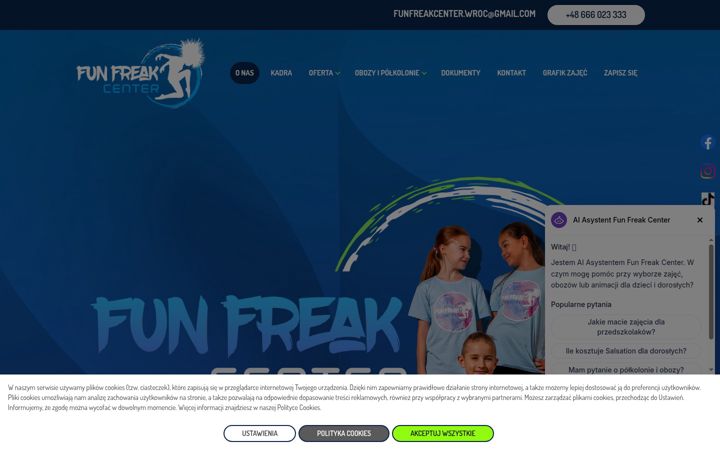 Screenshot of funfreakcenter.pl