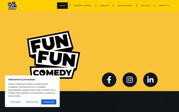 Kuvakaappaus sivustosta funfuncomedy.es