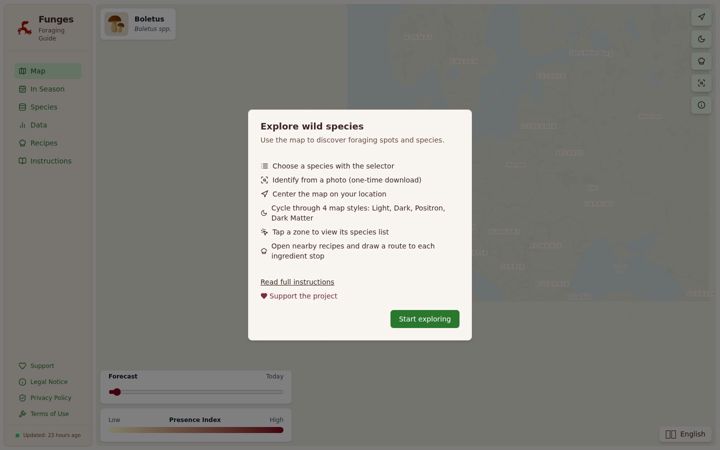 Screenshot of fung.es
