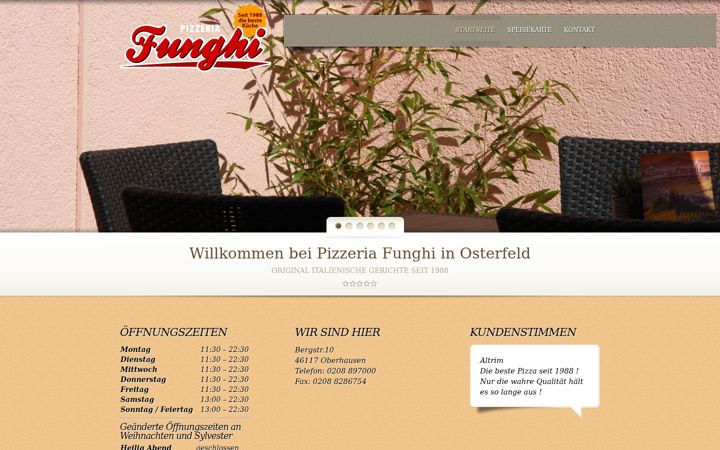 Screenshot of funghi-osterfeld.de