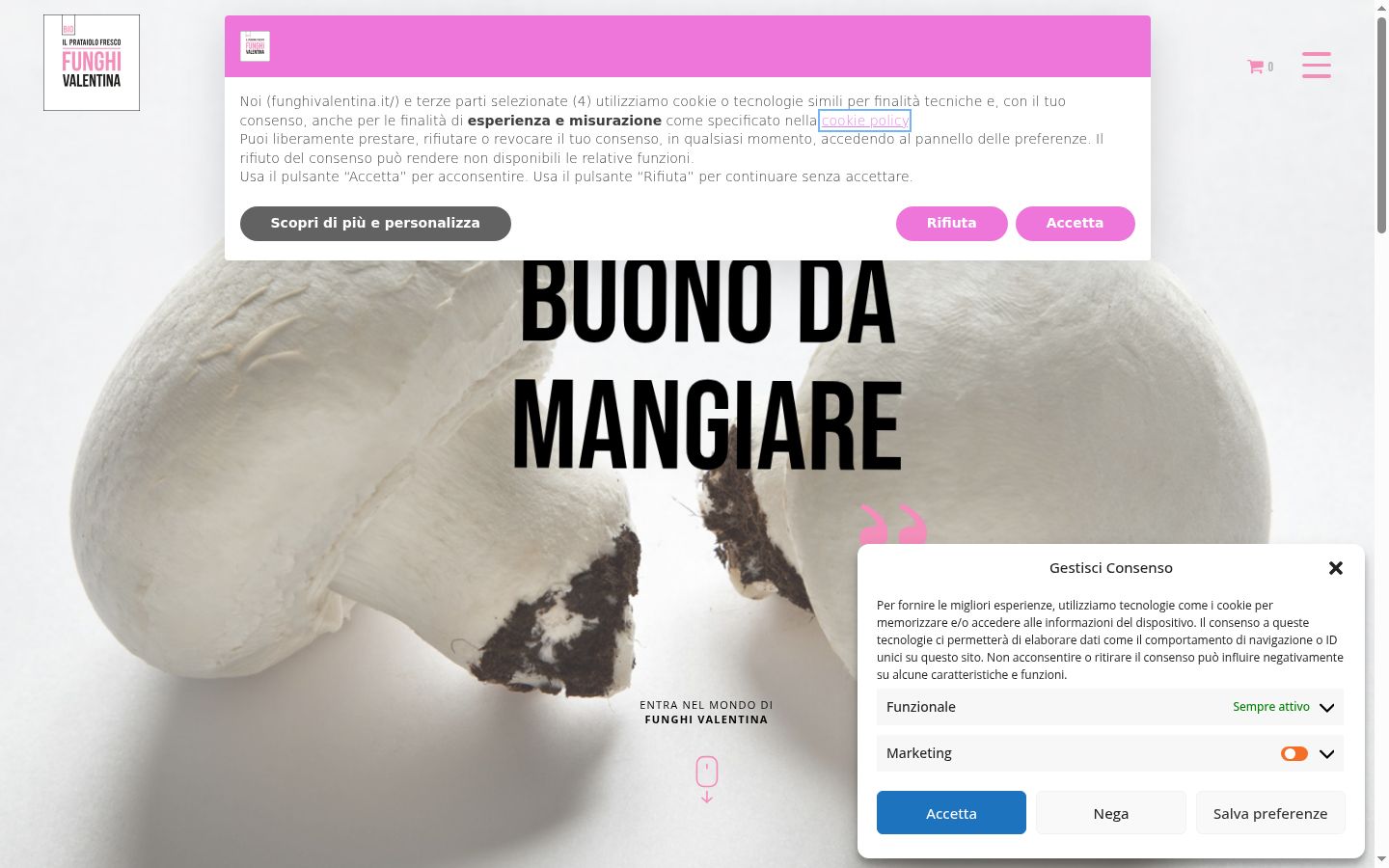 Screenshot van de toestemmingsbanner zoals getoond vóór enige interactie