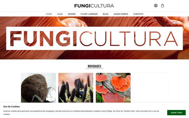 Snimka zaslona za fungicultura.com.br