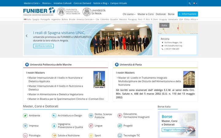 Screenshot van funiber.it