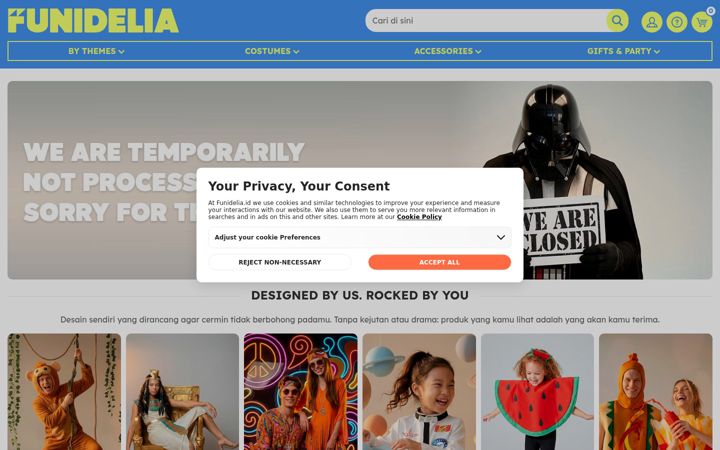 Screenshot of funidelia.id