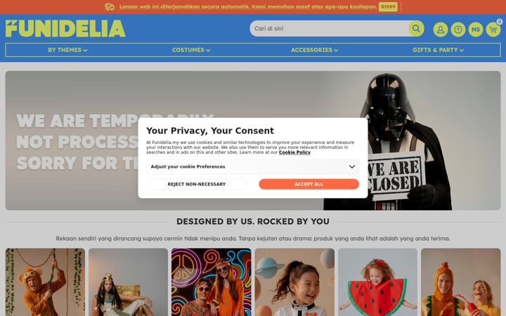 Screenshot of funidelia.my