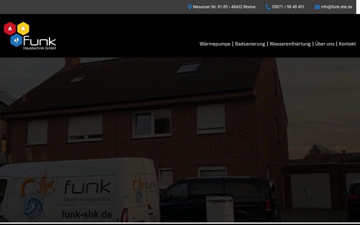 Screenshot of funk-shk.de