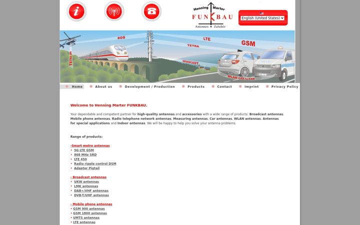 Screenshot of funkbau.de