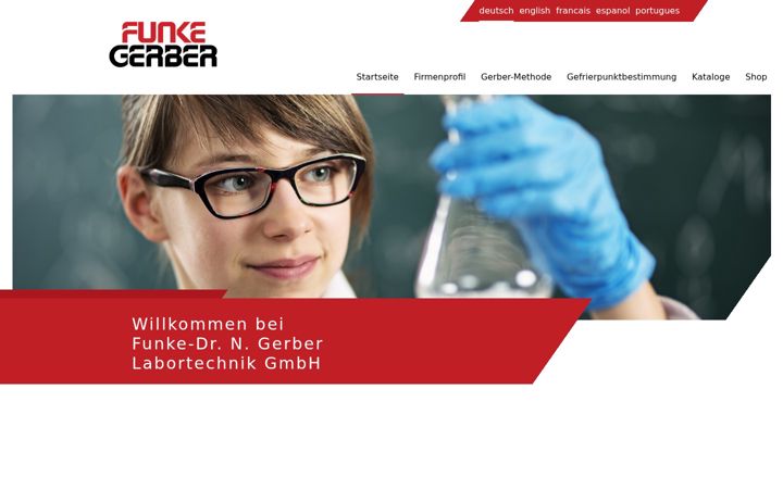 Screenshot of funke-gerber.de