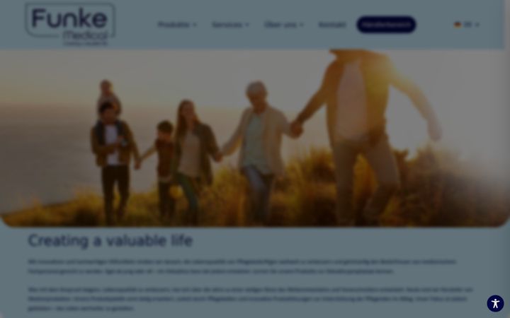 Screenshot of funke-medical.de