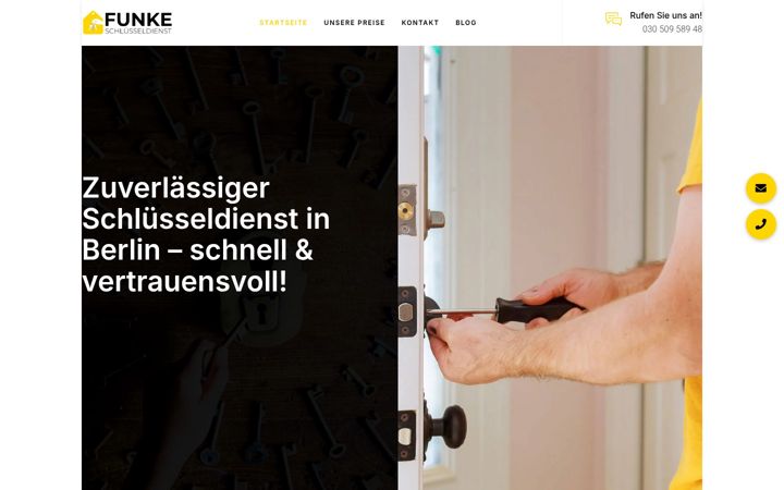 Screenshot of funke-schluesseldienst.de