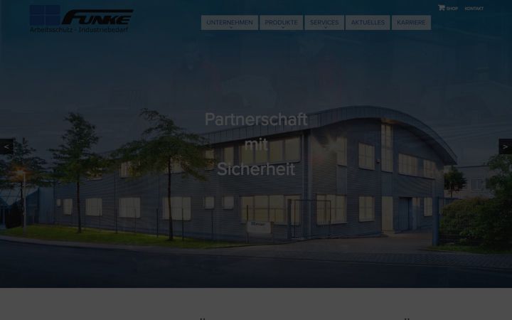 Screenshot of funke-technic.de