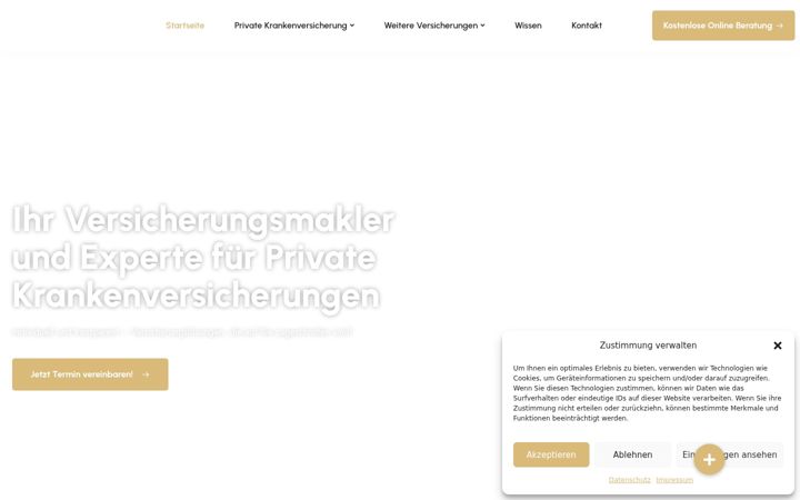 Screenshot of funke-versicherung.de