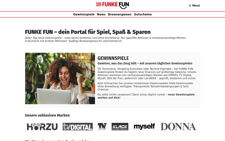 Screenshot of funke.fun