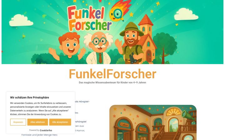Screenshot of funkelforscher.de