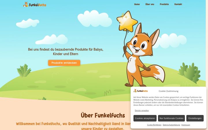 Screenshot of funkelfuchs.de