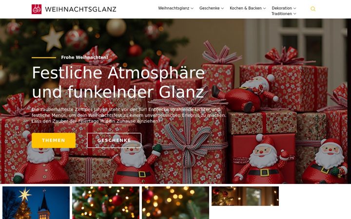 Screenshot of funkelnde-weihnachten.de