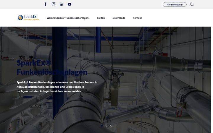 Screenshot of funken-loeschanlage.de