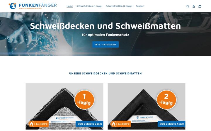 Screenshot of funkenfaenger.de