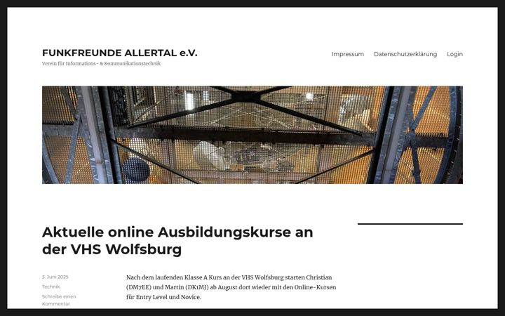 Screenshot of funkfreunde-allertal.de
