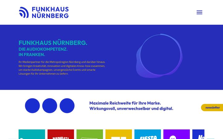 Screenshot of funkhausnuernberg.de