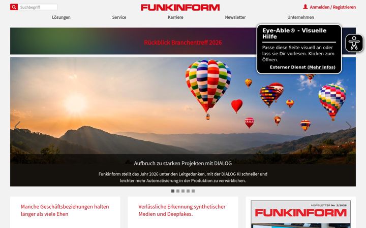 Screenshot of funkinform.de