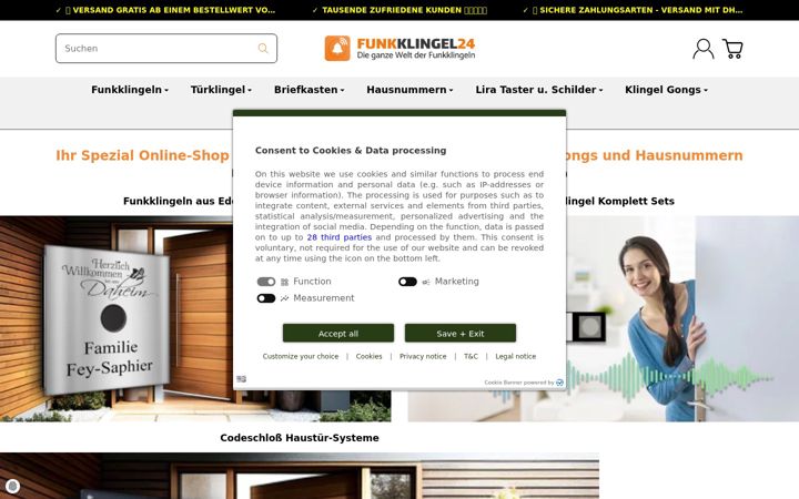 Screenshot of funkklingel24.de