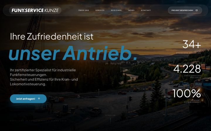 Screenshot of funkservice-kunze.de