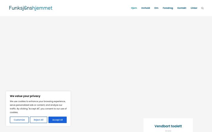 Screenshot of funksjonshjemmet.no