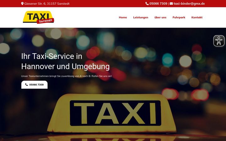 Screenshot of funktaxe-sarstedt.de