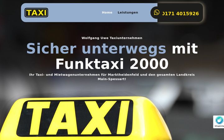 Screenshot of funktaxi2000.de