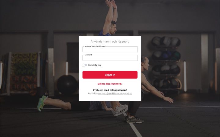 Screenshot of funktionarssupport.se