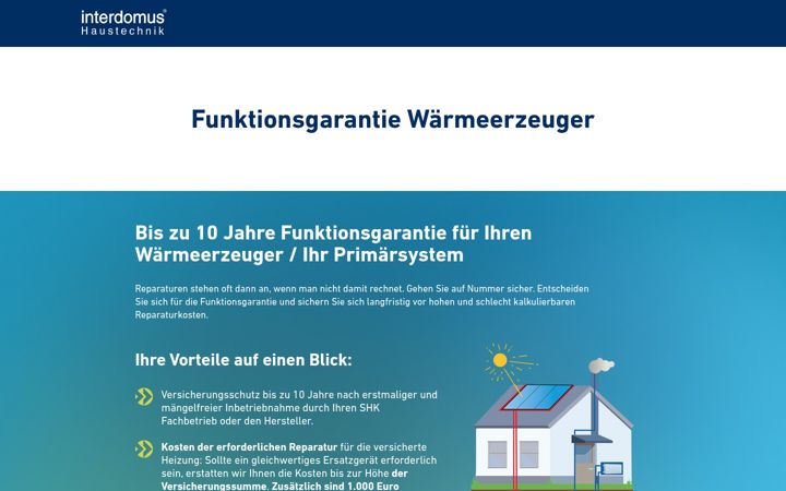 Screenshot of funktionsgarantie.com