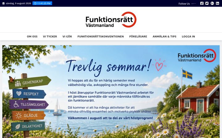 Screenshot of funktionsrattvastmanland.se