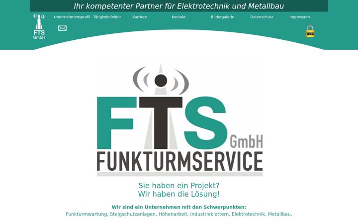 Screenshot of funkturmservice.de
