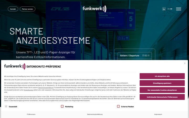 Screenshot of funkwerk-mobility-platform.com